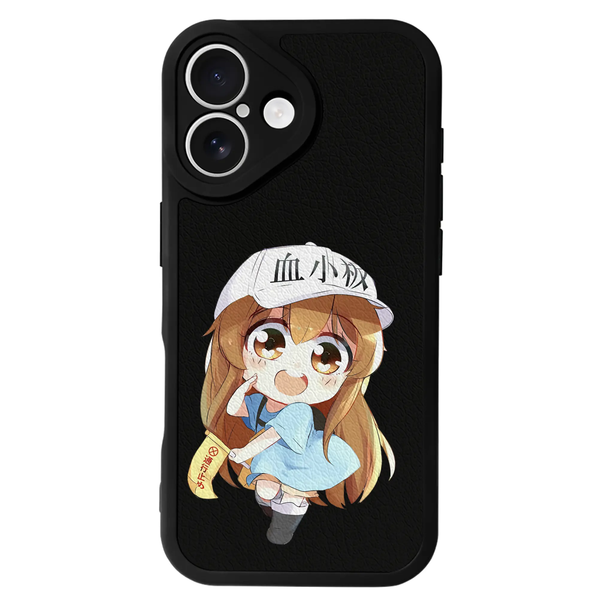 はたらく細胞 グッズ,血小板 - IPhone 16シリーズ対応 ・ シリコンスマホケース ・ レザー調 ・ 高精度フィット ・ 耐衝撃 ・ ワイヤレス充電対応 ・ 精密カット